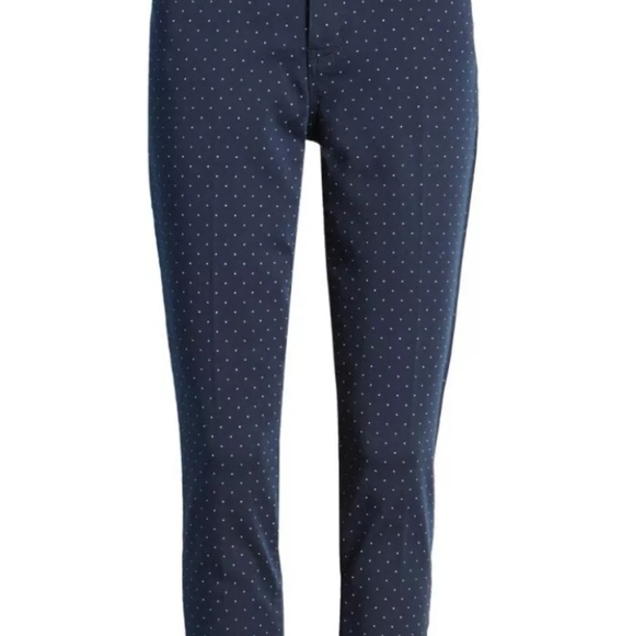 Wit & Wisdom L103Y4SL Ab-Solution Polka Dot Ankle Pants Skimmer High Rise Sz 2 - Picture 7 of 12